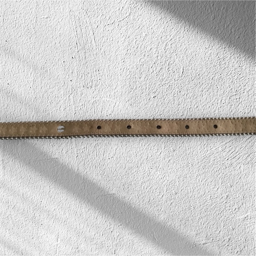 B.B. Simon Swarovski Crystal Cow Hide Belt - Picture 4 of 6